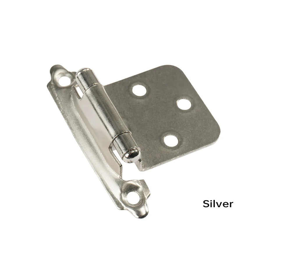 Decorative Metal Self Closing Cabinet Hinges for Wood Kitchen Furniture 1/2" Overlay Face Frame Cupboard Door Spring Hinge