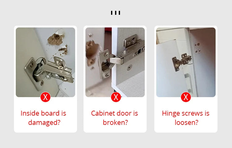KAK 8pcs Hinge Repair Plate Brushed Stainless Steel Cabinet Hinge Fixing Plate Bracket Kit with Mounting Screws Door Hardware