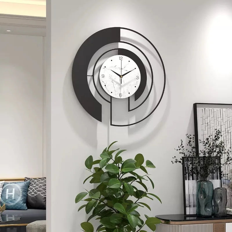 Wall Clock Living Room Light Luxury Fashion Home Decoration Simple Entrance Creative Art Internet Celebrity Clock Wall Hanging