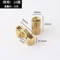 2pcs 8-18mm Copper Brass Door Hinges Cylindrical Hidden Cabinet Concealed Invisible Furniture Barrel Hinge For Hardware Gift Box