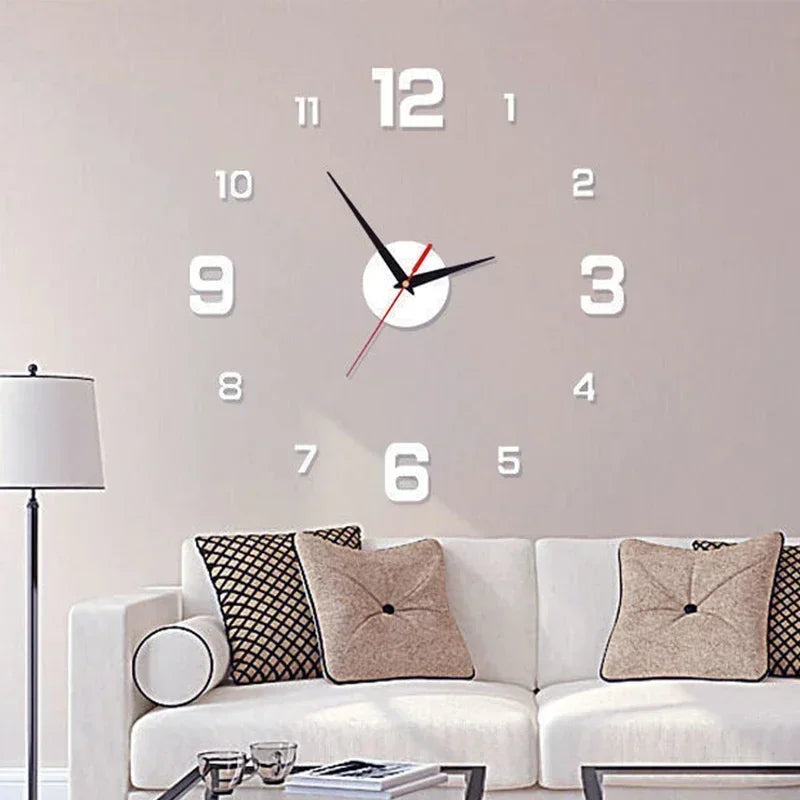 Buy Large 3D Wall Clock - Modern & Silent | Only $7.99