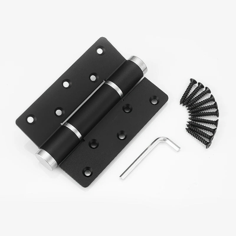 5-inch Hydraulic Damping Buffer Hinge Aluminum Alloy Flat Opening Hinge Automatic Door Closer Multifunctional Door Hardware