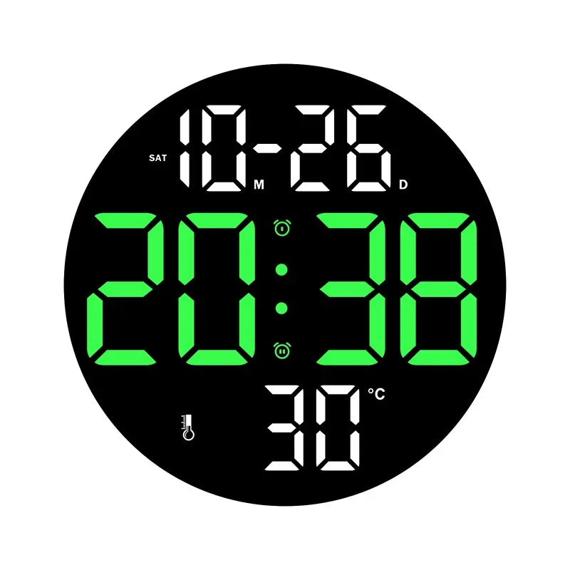 Buy LED Wall Clock with Dual Alarms - Only $57.48 | Free Shipping