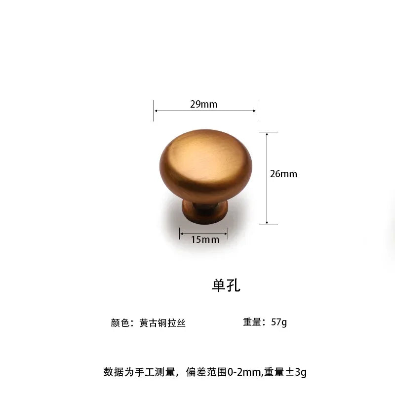 Nordic Classic Drawer Handle Antique Bronze Golden Handle Wine Cabinet Closet Door Handle Furniture Hardware Zinc Alloy