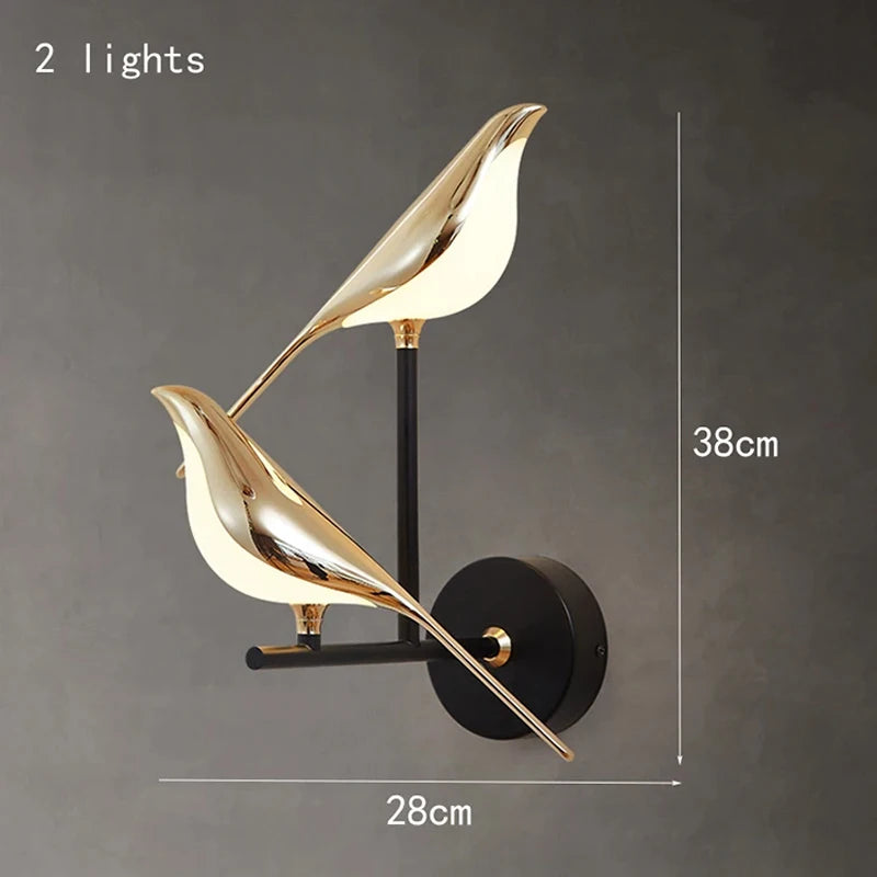 Buy Nordic Golden Bird LED Wall Lamp | Save 20% Now