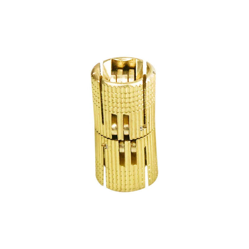2pcs 8-18mm Copper Brass Door Hinges Cylindrical Hidden Cabinet Concealed Invisible Furniture Barrel Hinge For Hardware Gift Box