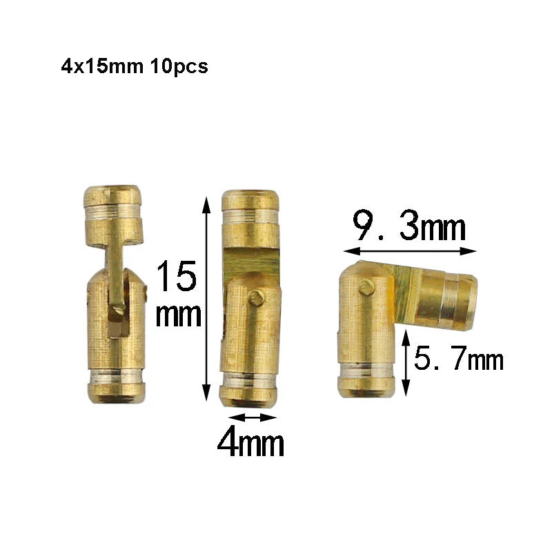 10Pcs Copper Barrel Hinges Cylindrical Hidden Cabinet Concealed Invisible Brass Hinges For Jewelry Box Case Furniture Hardware