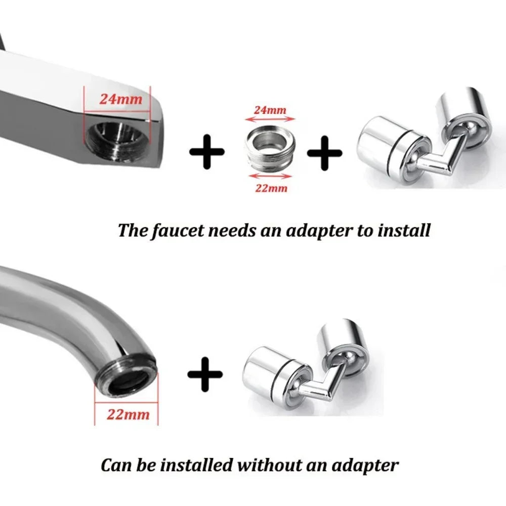720°Rotation Faucet extender Universal Splash-proof Saving Faucet Sprayer Head Bathroom kitchen Extender Adapter
