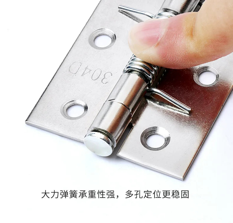 Door Hinges Cross Hinge Automatic Rebound Cabinet Cupboard Window Cabinet Jewelry Box with Spring Furniture Repair Hardware