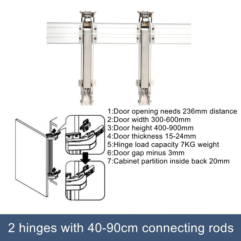 Bus door hinge sliding door hardware sliding rail smart hardware closet folding door accessories cabinet floor cabinet