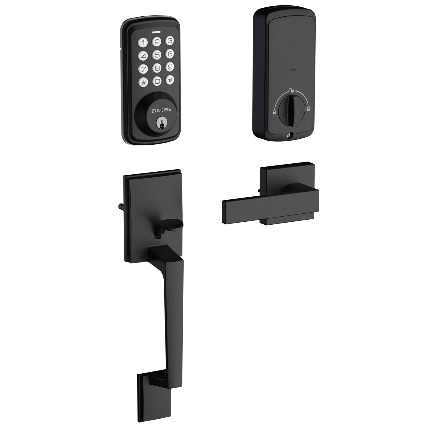 EUUKAIHG Smart Keypad Door Lock Set -Two-Door Knob Touch Fingerprint Password Lock-Keyless Entry Door Lock, Keyed Entry
