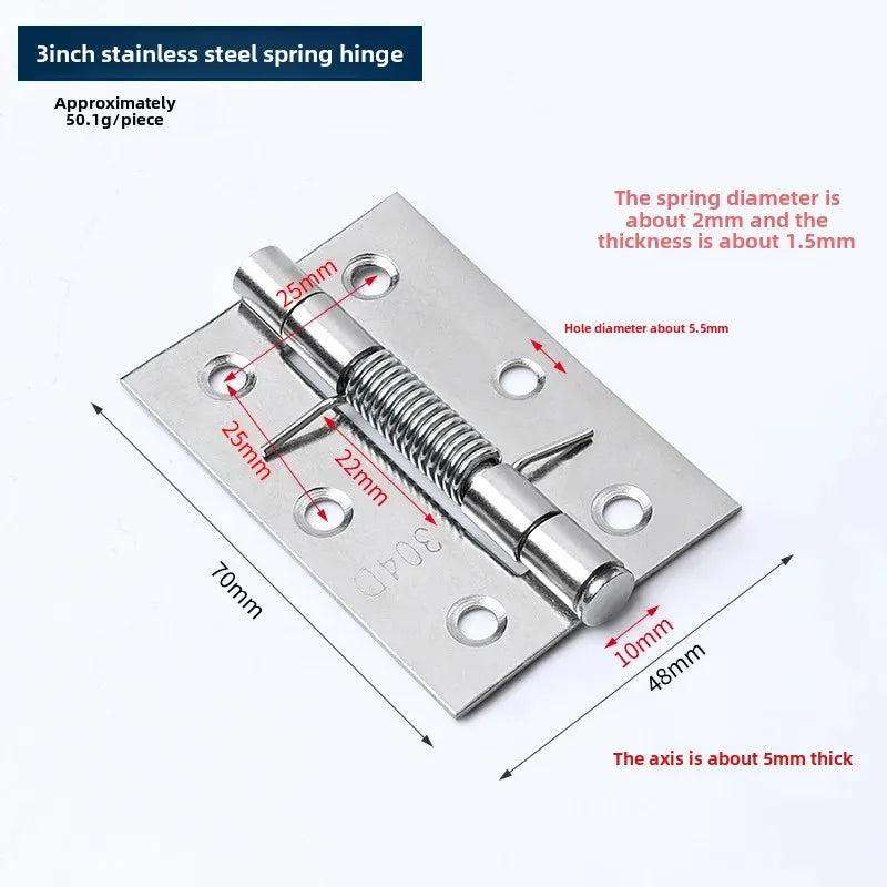 Door Hinges Cross Hinge Automatic Rebound Cabinet Cupboard Window Cabinet Jewelry Box with Spring Furniture Repair Hardware