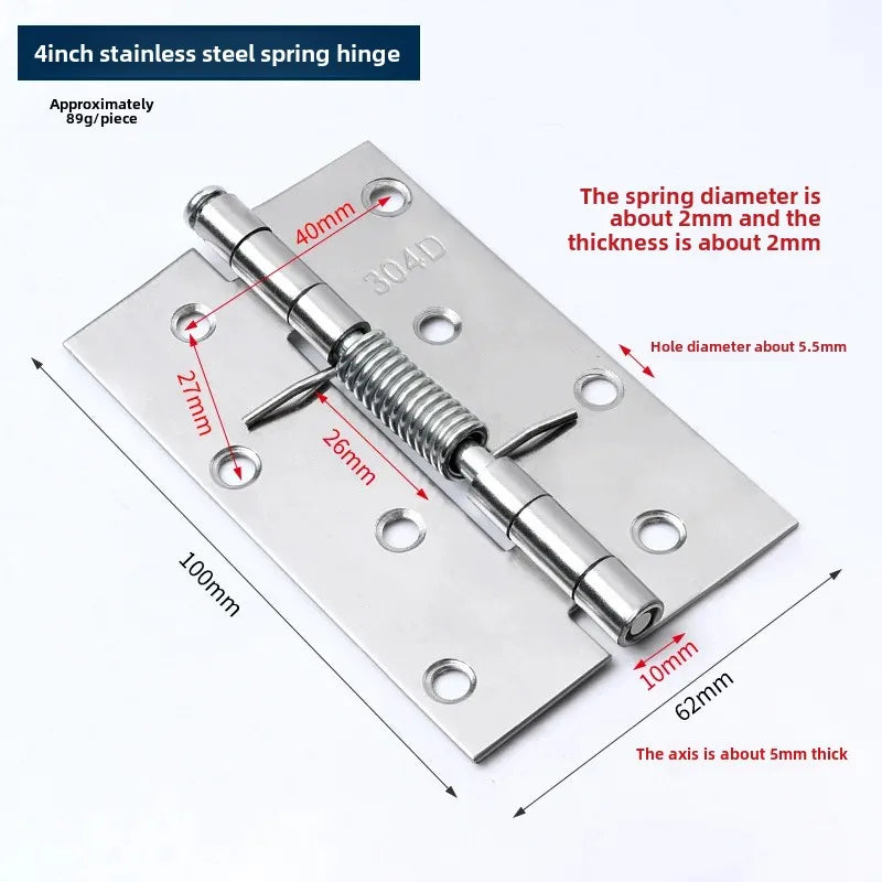 Door Hinges Cross Hinge Automatic Rebound Cabinet Cupboard Window Cabinet Jewelry Box with Spring Furniture Repair Hardware
