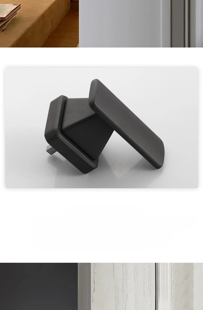 Lowest price invisible door handle anti backlock wooden door hidden door single side lock withkey hidden lock furniture hardware
