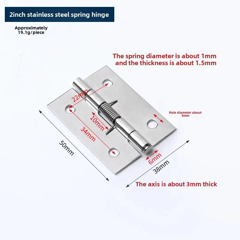 Door Hinges Cross Hinge Automatic Rebound Cabinet Cupboard Window Cabinet Jewelry Box with Spring Furniture Repair Hardware