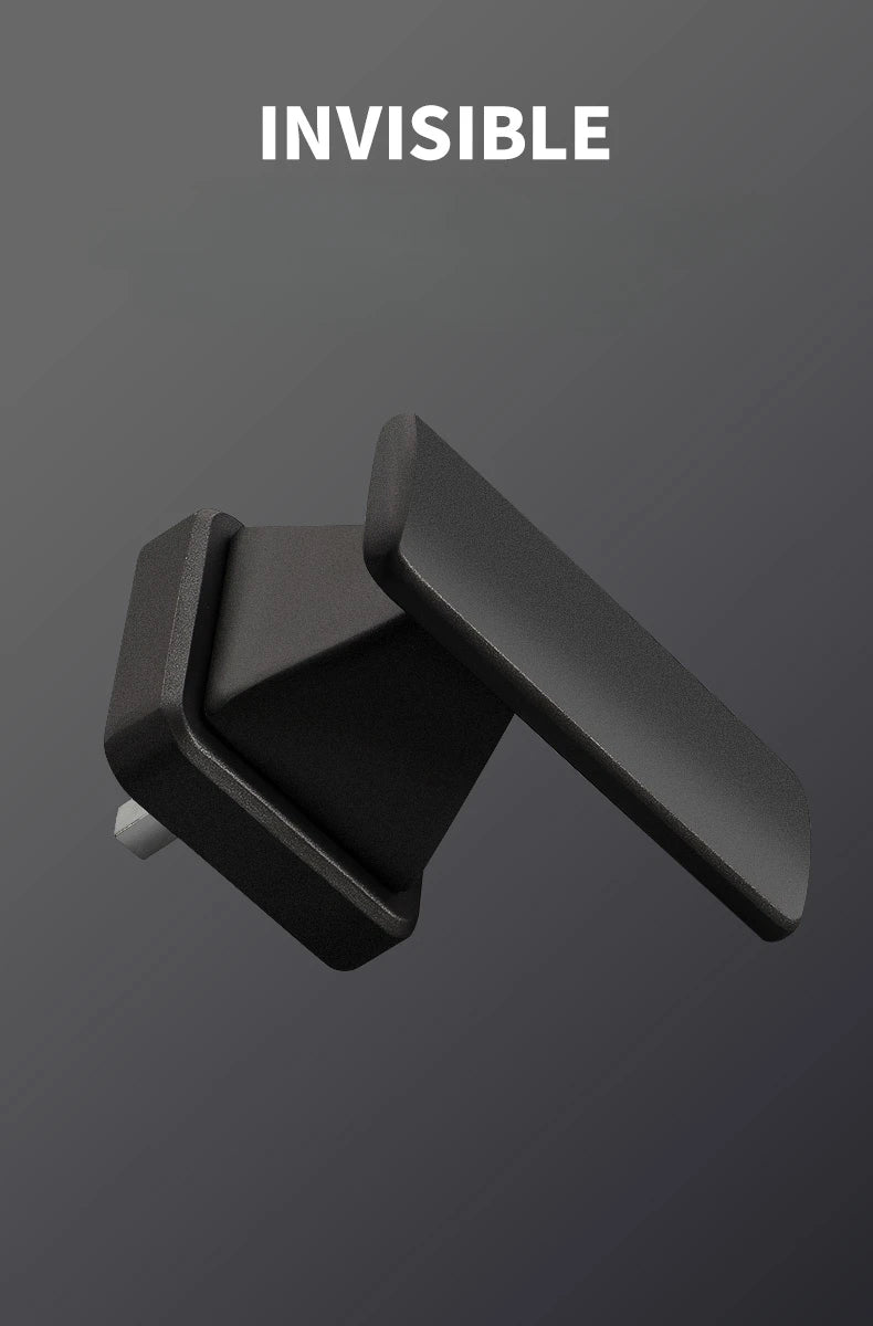 Lowest price invisible door handle anti backlock wooden door hidden door single side lock withkey hidden lock furniture hardware