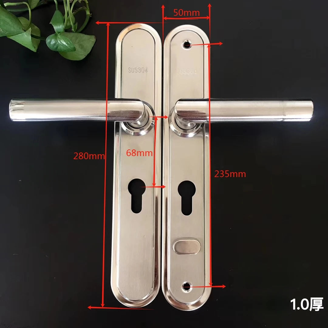 68 mm Double‑Side Anti‑Theft Door Lever – Dual‑Spring, Anti‑Pry, Universal Fit Handle