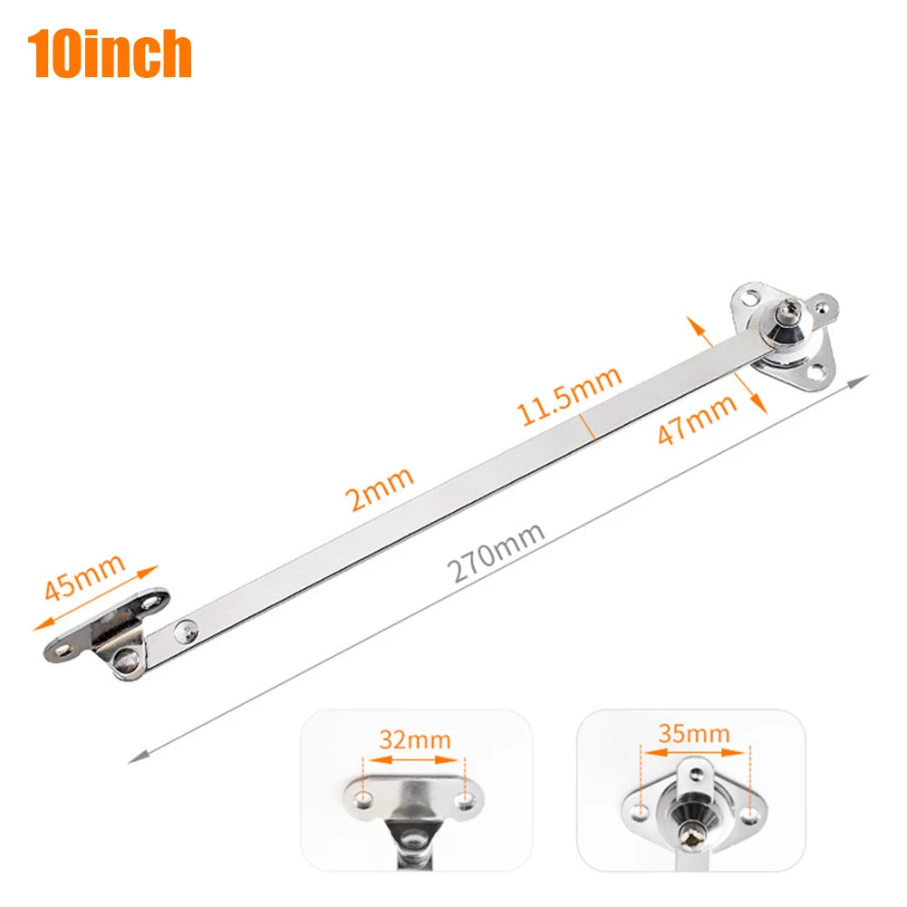 Aa2PCS 6/8/10/12 Inch Cabinet HingeDownDrop Lid Support Cupboard Furniture Doors Close Lift Up Flap Stay Hinge Sliding Rail
