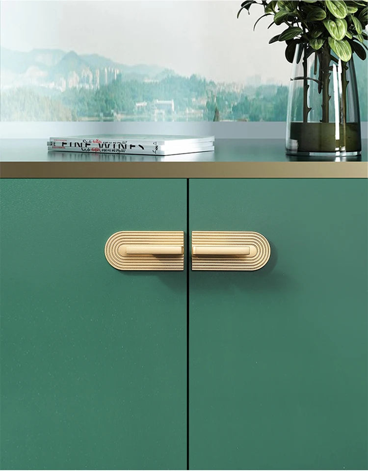 Golden Cupboard Door Handle Modern Minimalist Wardrobe Door Knob Drawer Knobs Shoe Cabinet Handle Furniture Handle