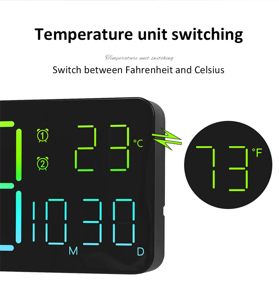 Best 13" LED Digital Alarm Clock for $81 | Free Shipping