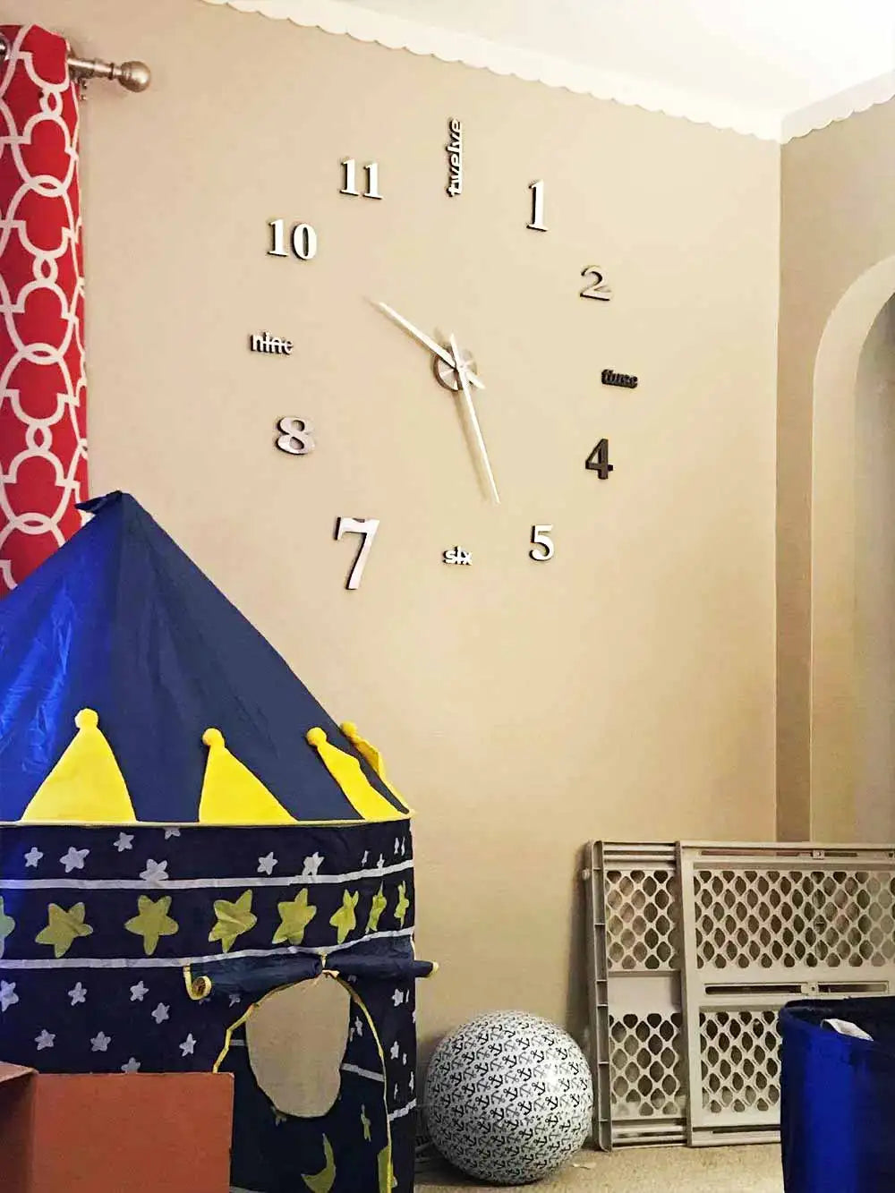 MCDFL 3D Large Wall Clock Self Adhesive Acrylic Mirror Stickers Giant Watches Timepiece Decoration Living Room for Home Interior