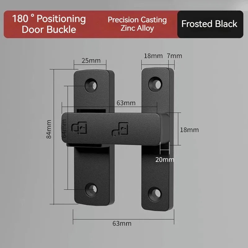 Door Lock 90/180 Degree Barn Bolt Cast Stainless Steel Hook Latch Window Cabinet Locks with Screws Right Angle Sliding Gate Lock