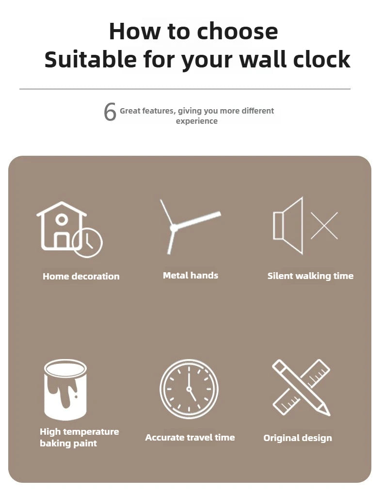 Modern Light Luxury Wall Mounted Clock, Internet Famous Fashion Decoration Watch,creative Home Minimalist and Atmospheric Clock