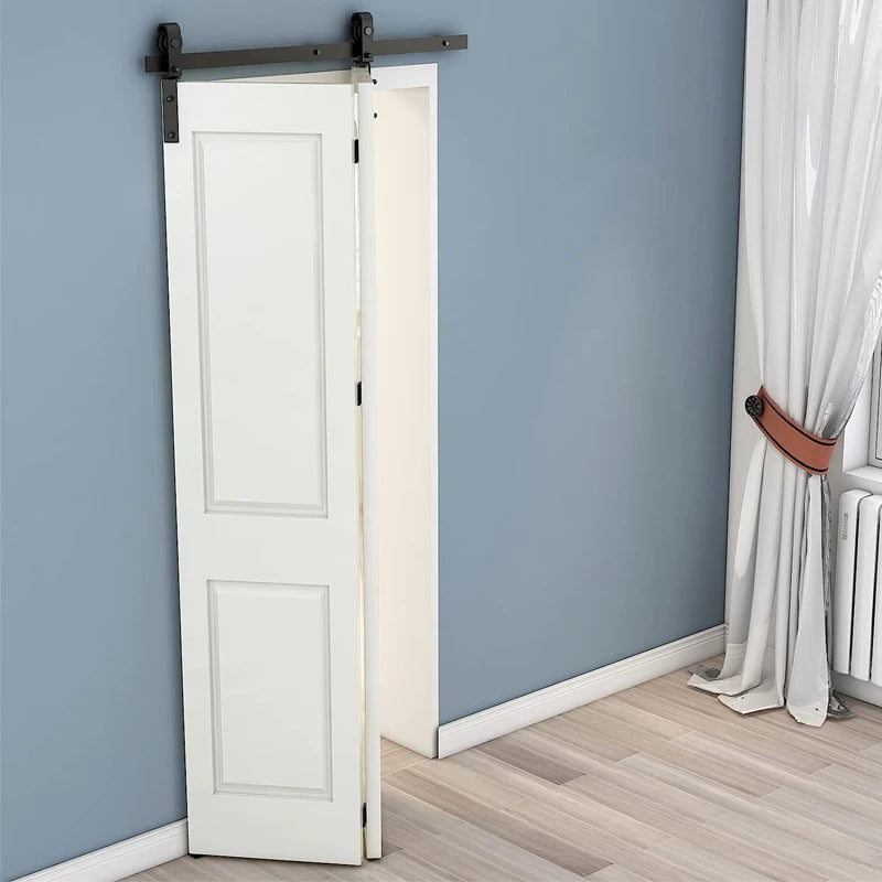 CCJH Folding Door Single Door 3/3.3//4/5 /6/6.6Foot Slide Rail Silent Sliding Door Slide Rail Modern Hardware Accessories