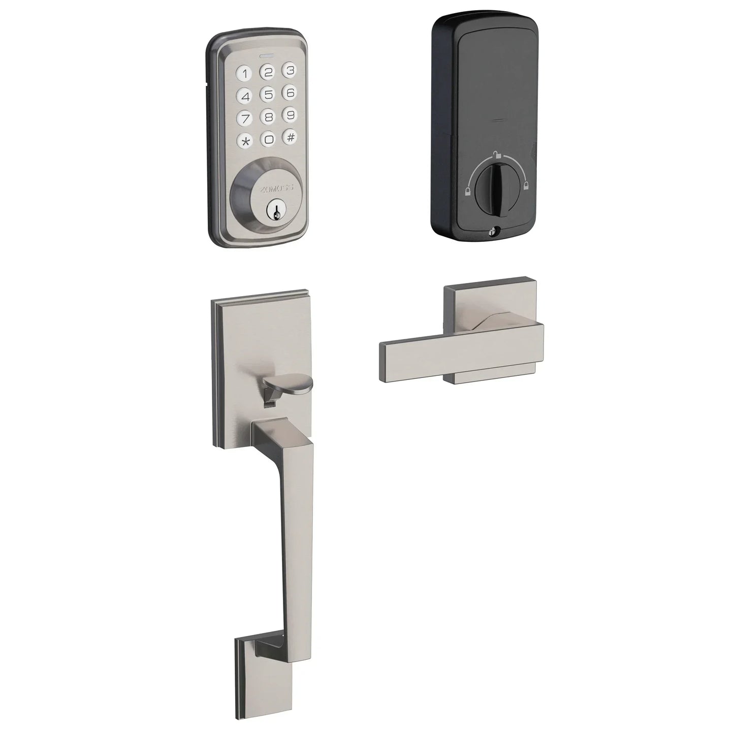 EUUKAIHG Smart Keypad Door Lock Set -Two-Door Knob Touch Fingerprint Password Lock-Keyless Entry Door Lock, Keyed Entry