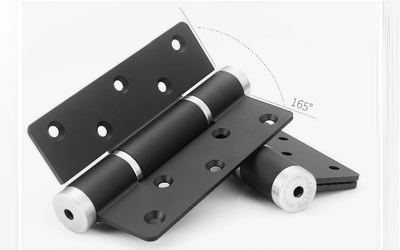 5-inch Hydraulic Damping Buffer Hinge Aluminum Alloy Flat Opening Hinge Automatic Door Closer Multifunctional Door Hardware