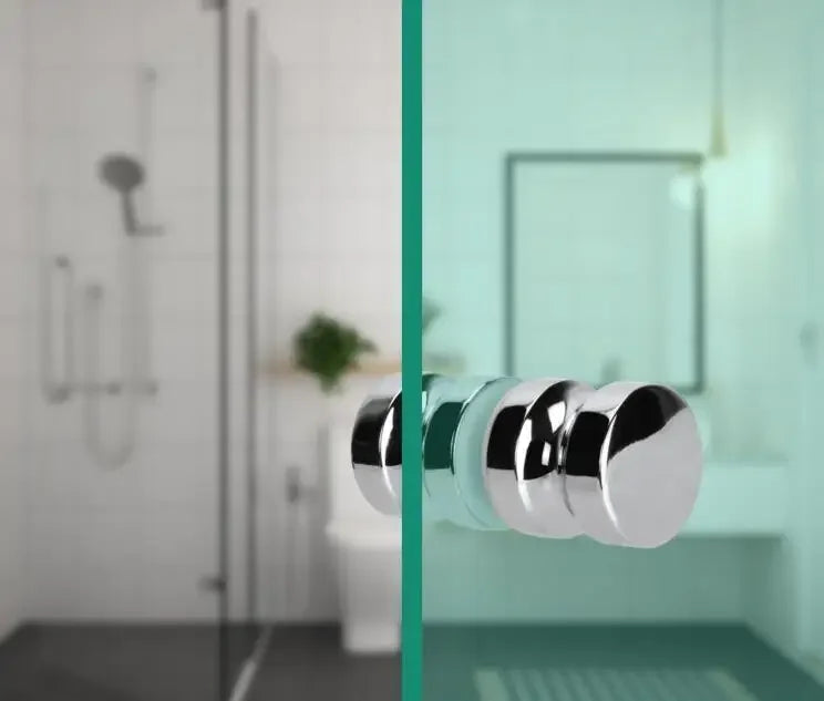 Bathroom Glass Door Knob Aluminum Alloy Shower Cabinet Window Kitchen Cupboard Hardware Handle with Screw Modern Home Decor