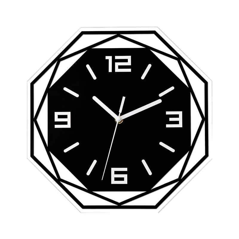 Modern minimalist decorative wall clock  silent acrylic material  minimalist personality  atmospheric art quartz clock