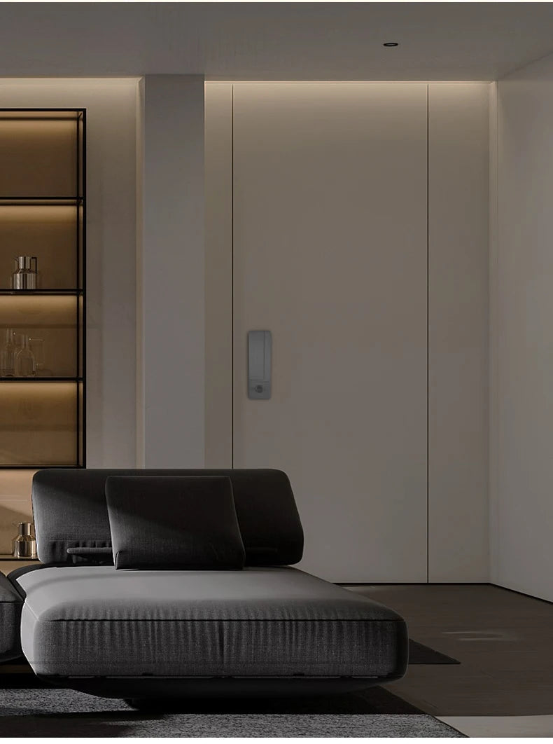 Advanced Security Lock, Invisible Lock, Indoor Bedroom, Bathroom Door Lock, Ultra-thin Silent Magnetic Suction, No Handle Lock