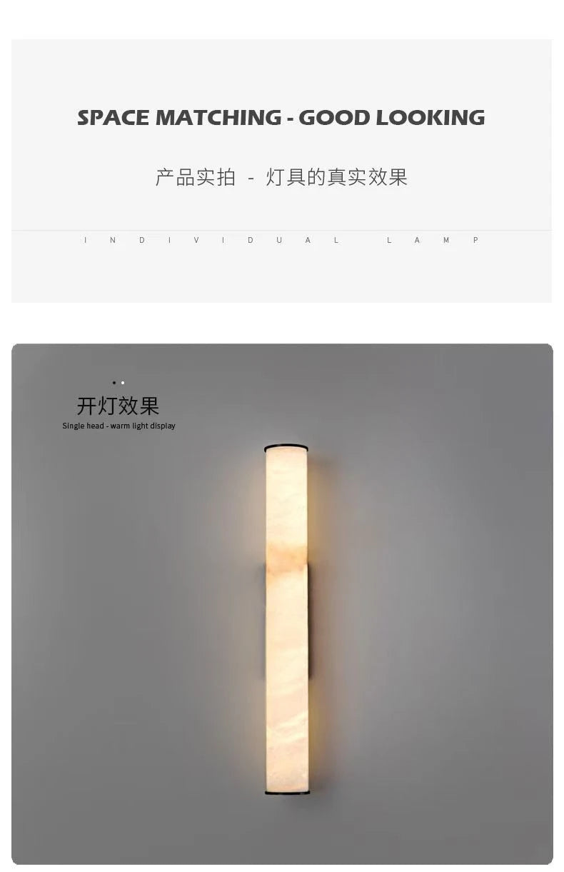 High-end Marble Modern Wall Lamp, Luxurious Living Room, Corridor, Bedroom, Dining Room, Room Decoration Lighting Wall Lamp