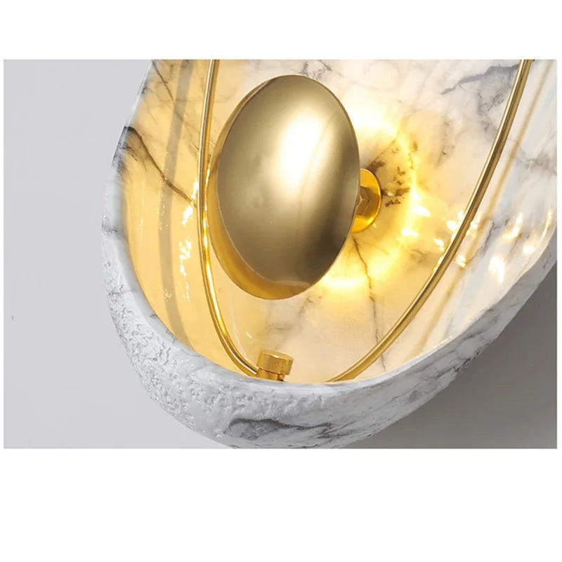DEBBY Nordic Creative Wall Light Sconces Modern LED Lamp Pearl Shade Fixtures for Home Living Room