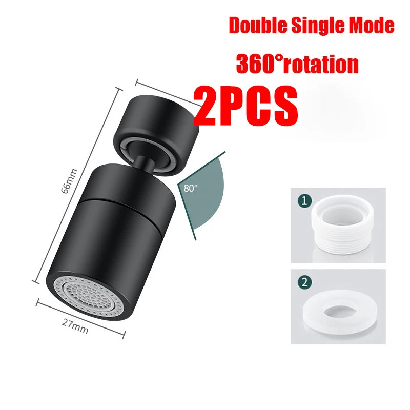 Kitchen Faucet Spray Head Filter Adjustable 360° Rotary Splashback Tap Nozzle Bubbler Kitchen Sink Faucet Aerator Bathroom Fit