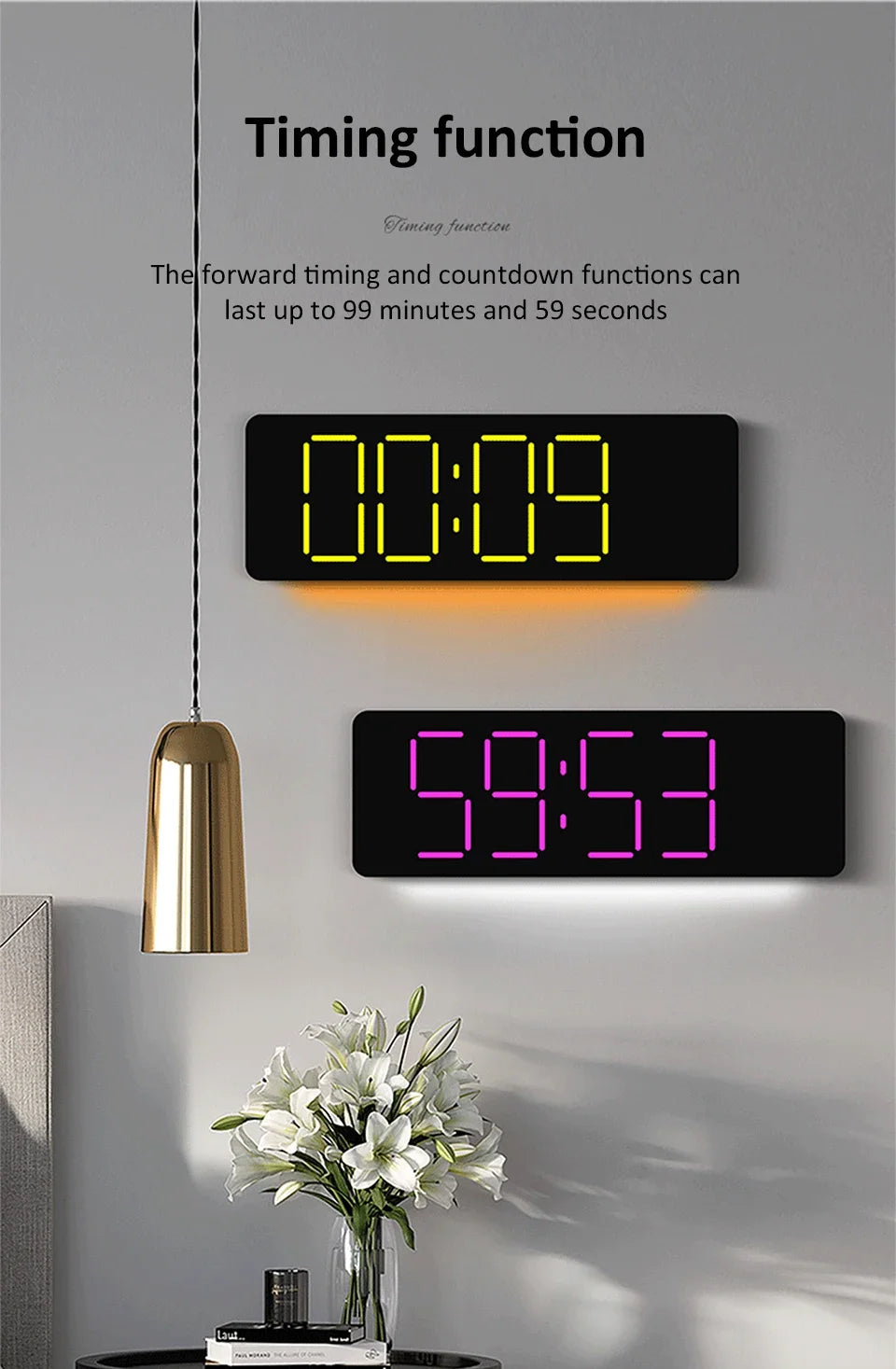 Best 13" LED Digital Alarm Clock for $81 | Free Shipping
