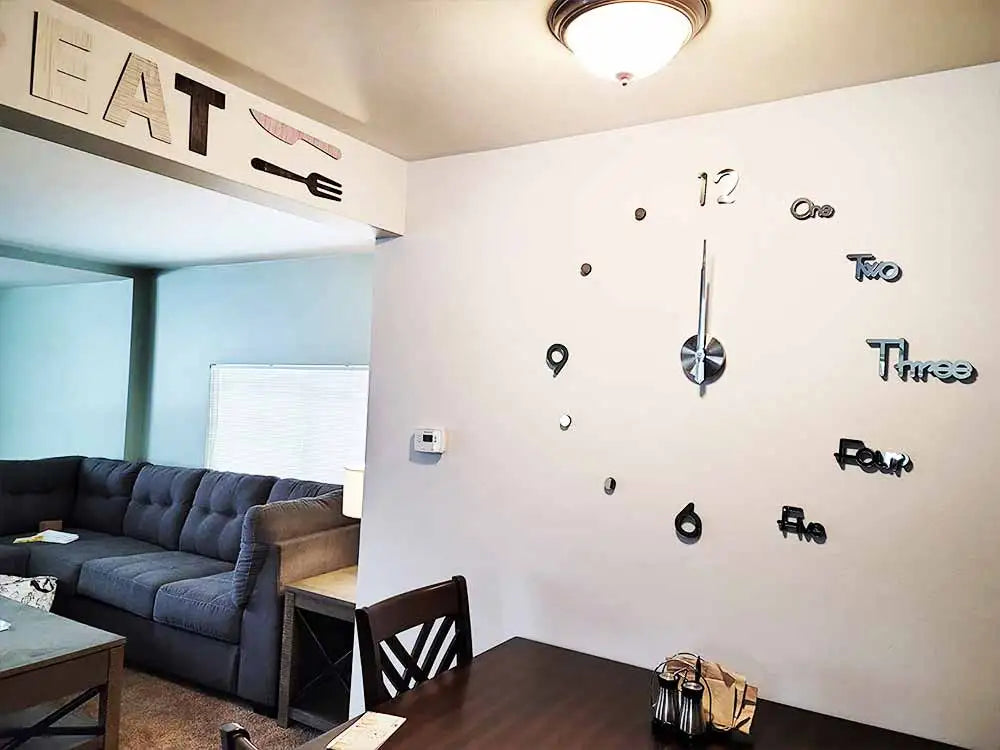 MCDFL 3D Large Wall Clock Self Adhesive Acrylic Mirror Stickers Giant Watches Timepiece Decoration Living Room for Home Interior