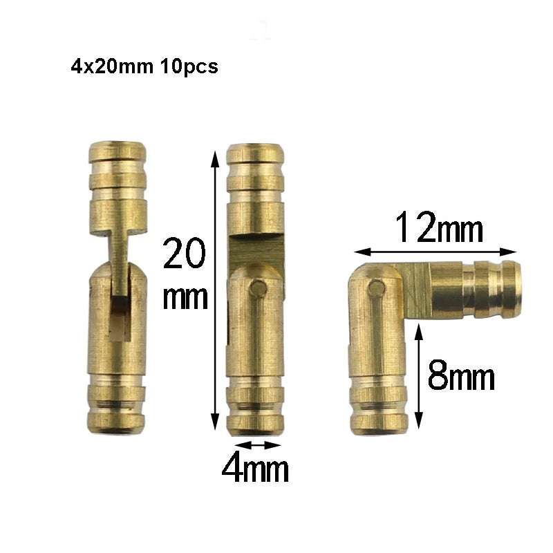 10Pcs Copper Barrel Hinges Cylindrical Hidden Cabinet Concealed Invisible Brass Hinges For Jewelry Box Case Furniture Hardware