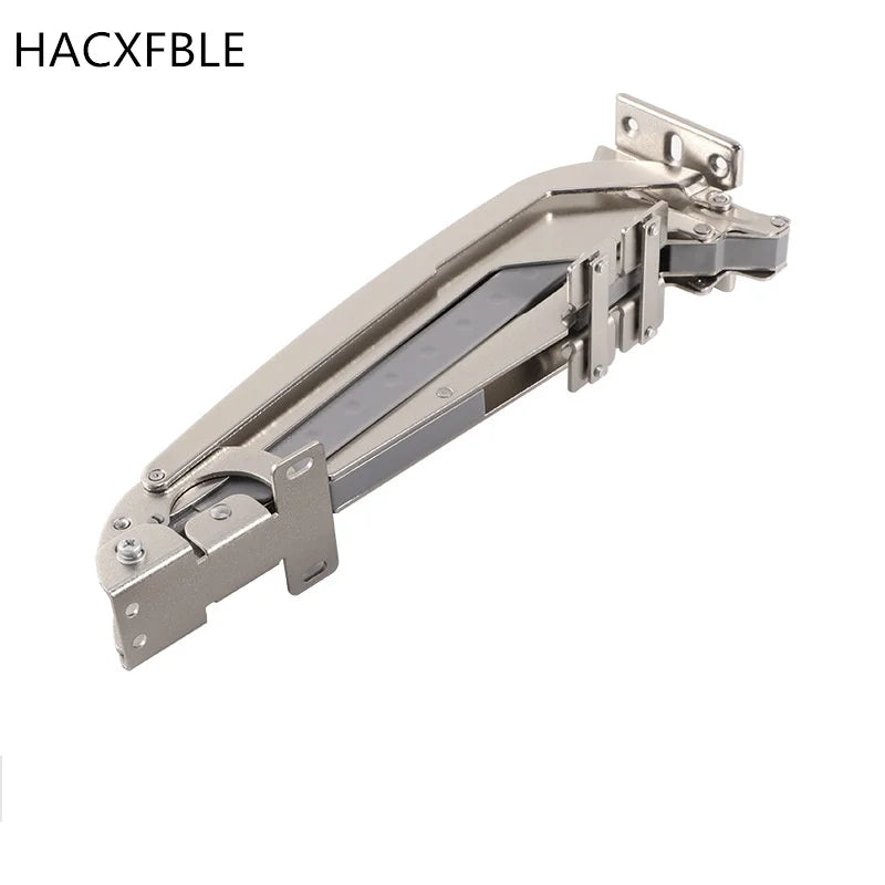 Cabinet Bus Door Hinges Wardrobe Folding Silent Slide Rail Lateral Swing Opening Damping Buffer Door Hinge Furniture Hardware