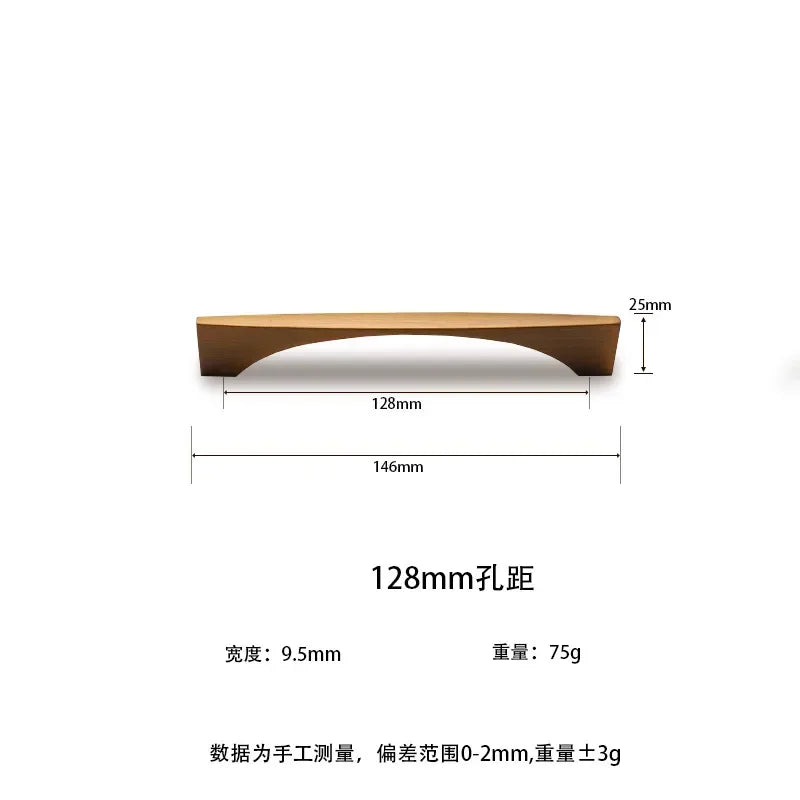 Nordic Classic Drawer Handle Antique Bronze Golden Handle Wine Cabinet Closet Door Handle Furniture Hardware Zinc Alloy
