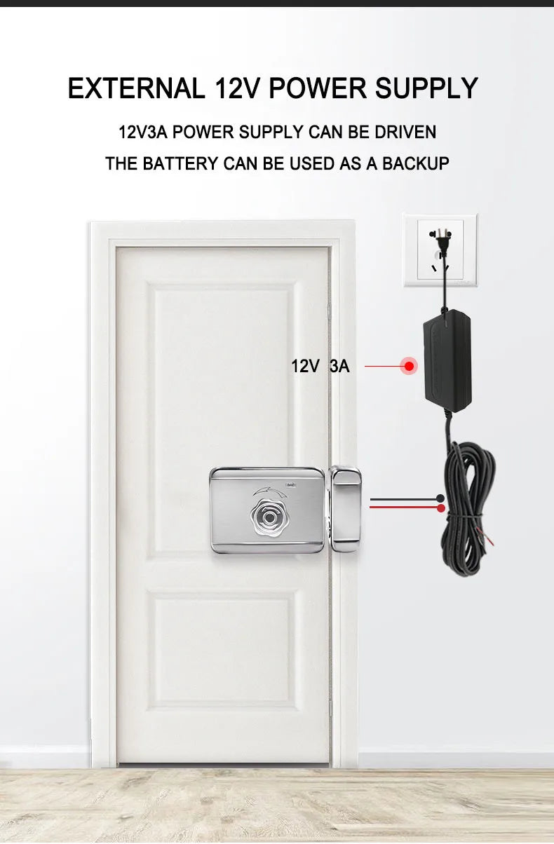 Fingerprint Lock Waterproof Tuya Wifi Remote Control Bluetooth TTLock App Card Digital Code Keyless Electronic Smart Door Lock