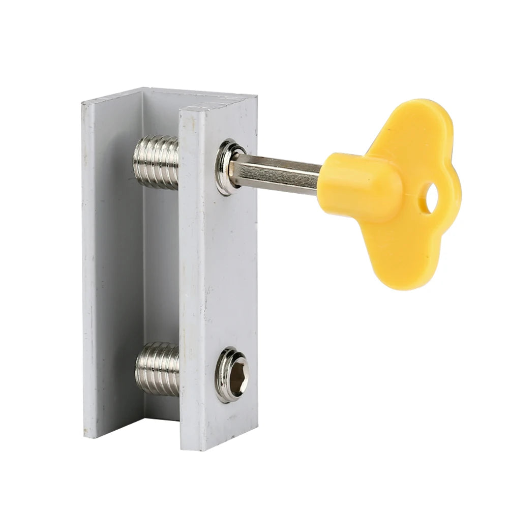 1-10PCS Aluminum Alloy Window Lock Stopper Sliding Sash Stopper Cabinet Locks Straps Anti-theft lock Window Sliding Door
