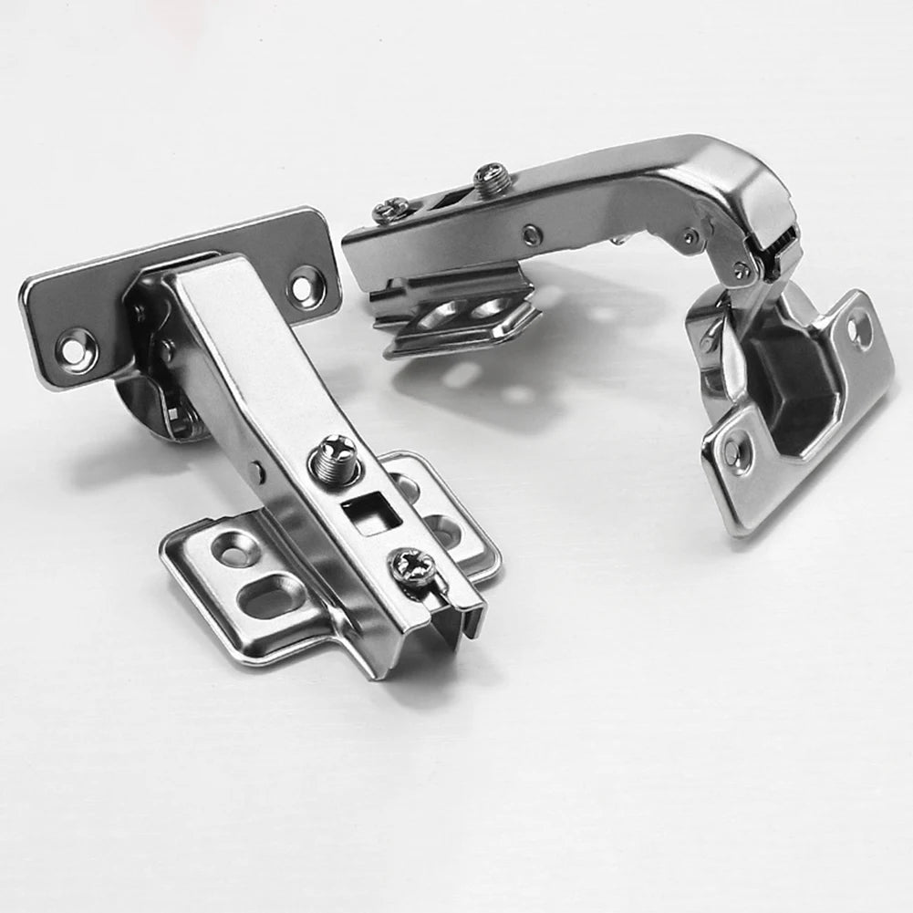 2pcs 90 Degree Buffer Hinge Kitchen Cabinet Hydraulic Hinge Folding Door Large Angle Buffer Hinge Furniture Door Hardware