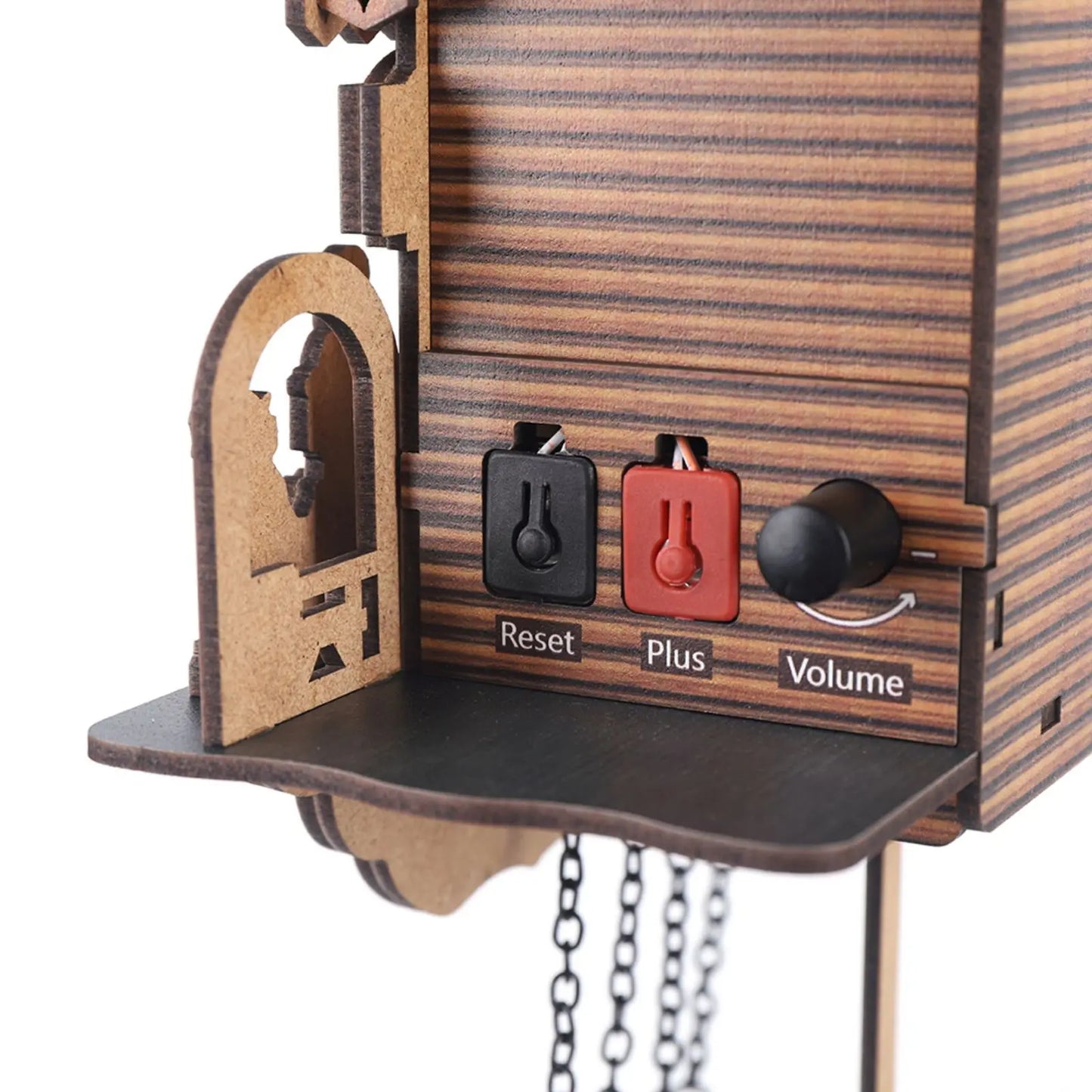 Creative Bird Cuckoo Wall Clock with Swing & Auto Wings - Wooden Quartz Home Decor, Battery Operated (RC-02)