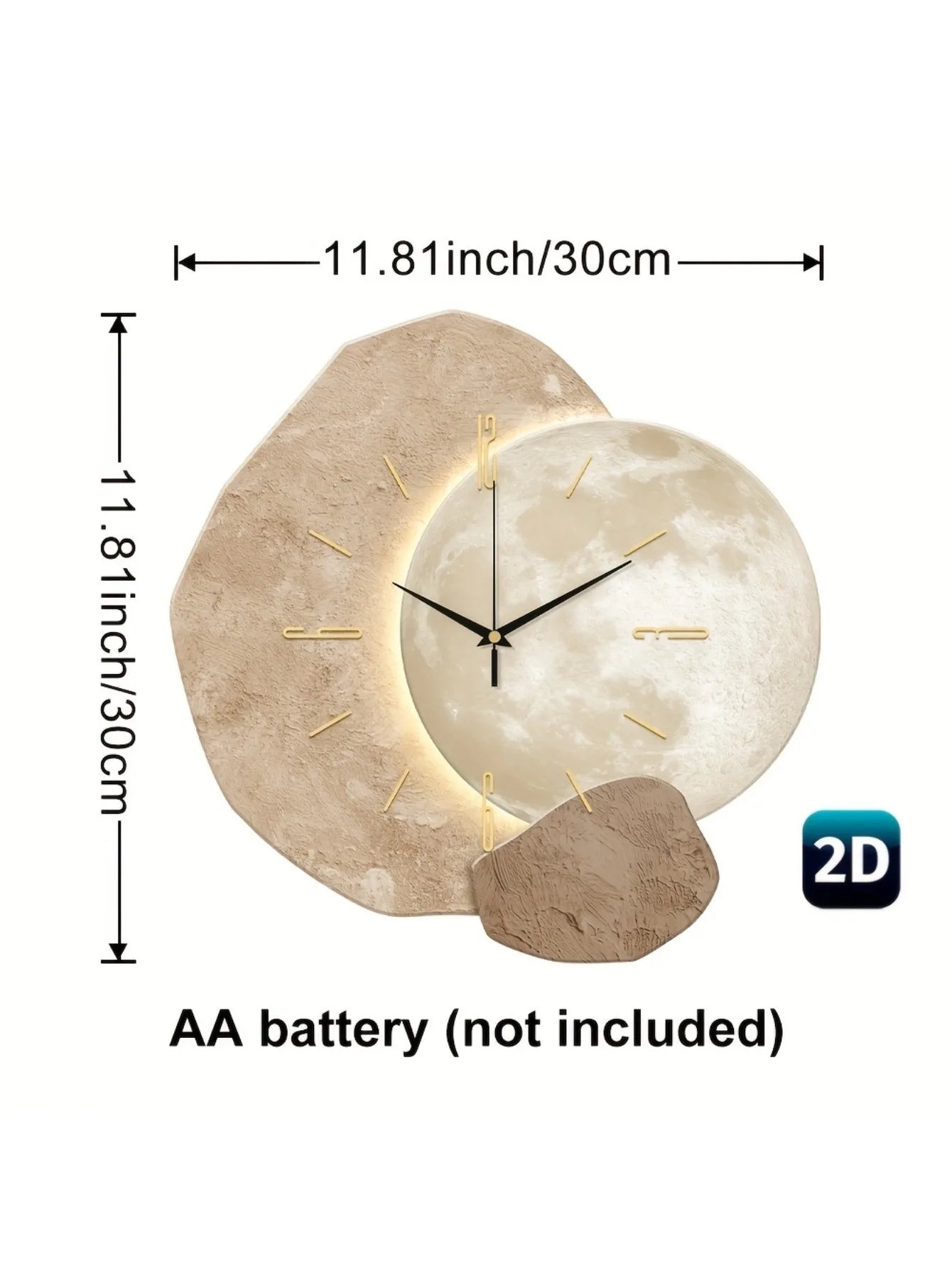 Bedroom Wall Clock | Decorative Wall Clock | Wooden Structure Mother's Day Wedding Decoration Friend Birthday Gift
