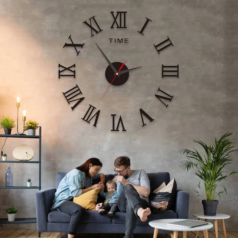 Buy Large 3D Wall Clock - Modern & Silent | Only $7.99