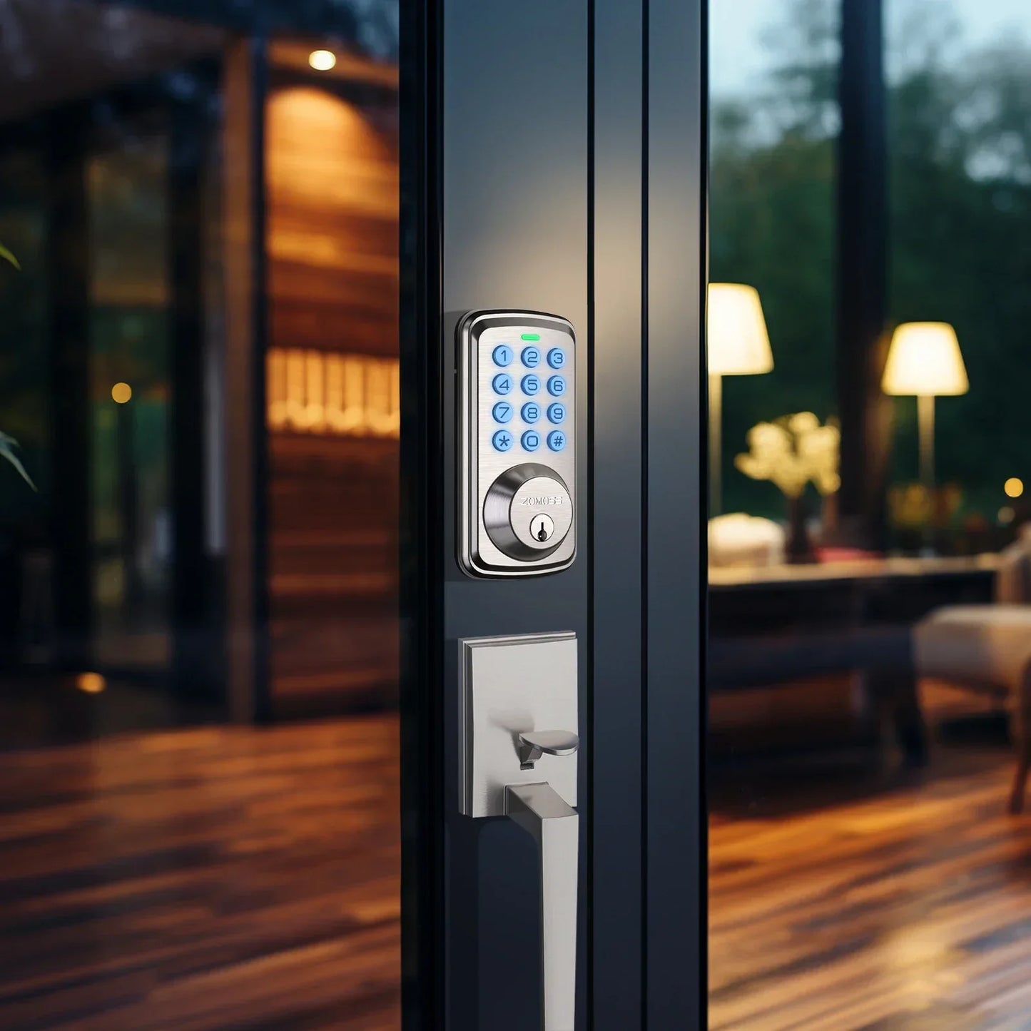 EUUKAIHG Smart Keypad Door Lock Set -Two-Door Knob Touch Fingerprint Password Lock-Keyless Entry Door Lock, Keyed Entry