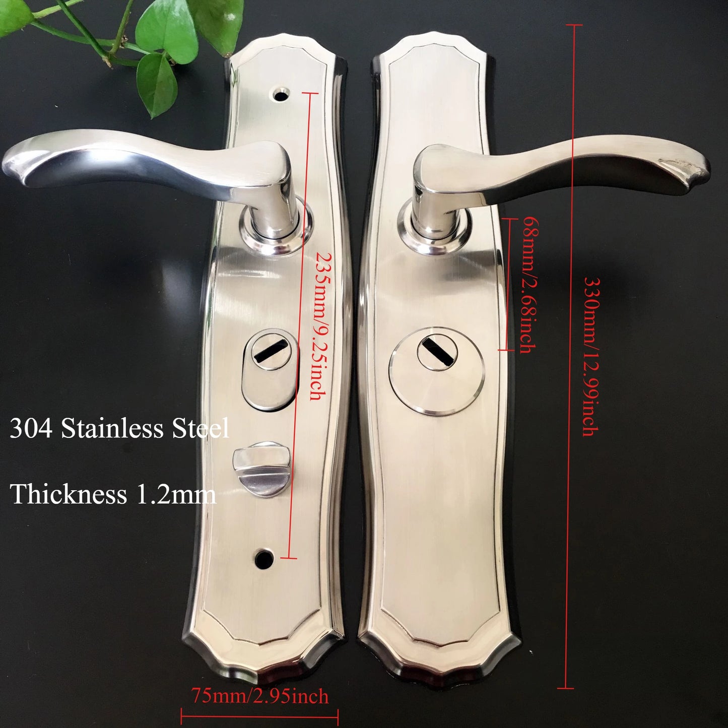 68 mm Double‑Side Anti‑Theft Door Lever – Dual‑Spring, Anti‑Pry, Universal Fit Handle