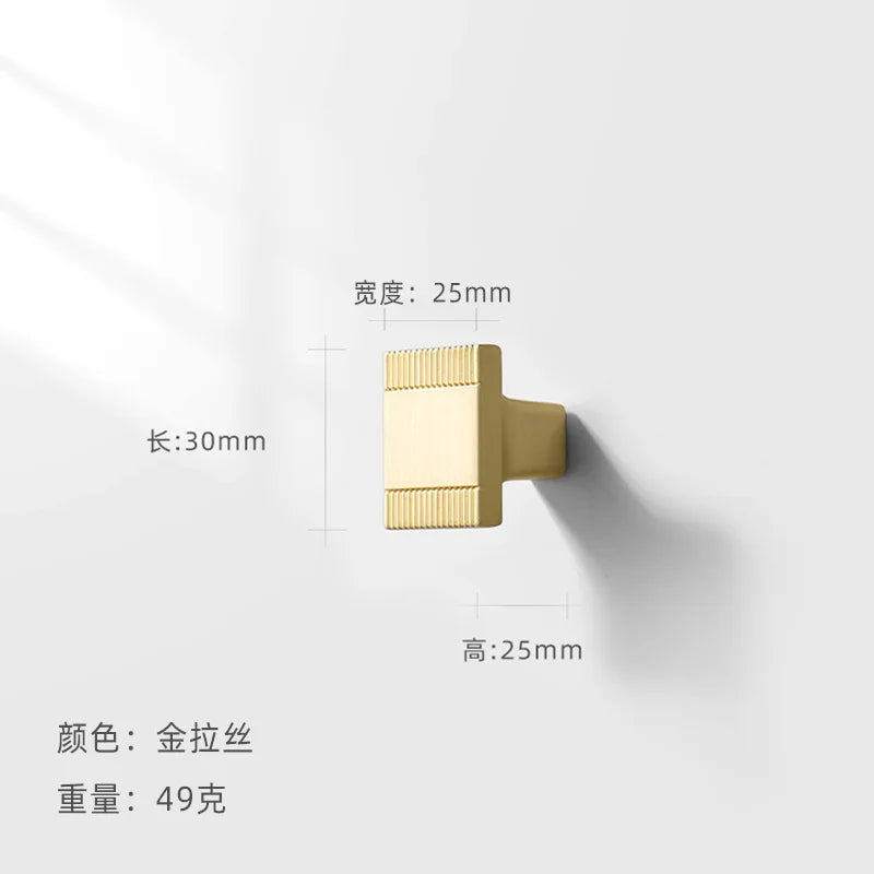 AOBT Chinese Furniture Handles Modern Cupboard Dressers Brass Gold Kitchen Cabinet Door Handles Closet Drawer Knobs Hardware